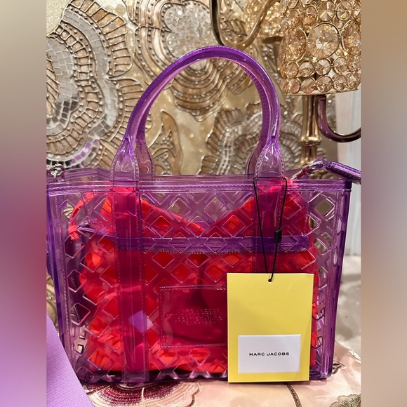 Marc Jacobs Purple and Red Transparent Tote👛👛